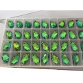 Green Round Sewing Beads Buttons